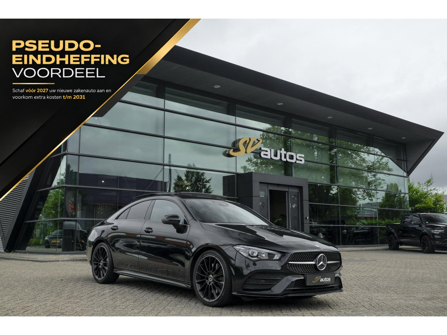 Mercedes-Benz CLA-Klasse CLA250 AMG 224pk Panoramadak Night pakket Widescreen Sfeerverlichting 19" LMV