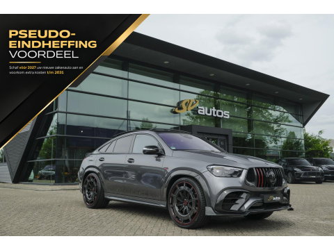 Mercedes-Benz GLE Coupé GLE450d AMG 390pk Brabus Rocket 900 Panoramadak *BTW* Trekhaak Night pakket Widescreen Luchtvering 1e eigenaar! 24" LMV