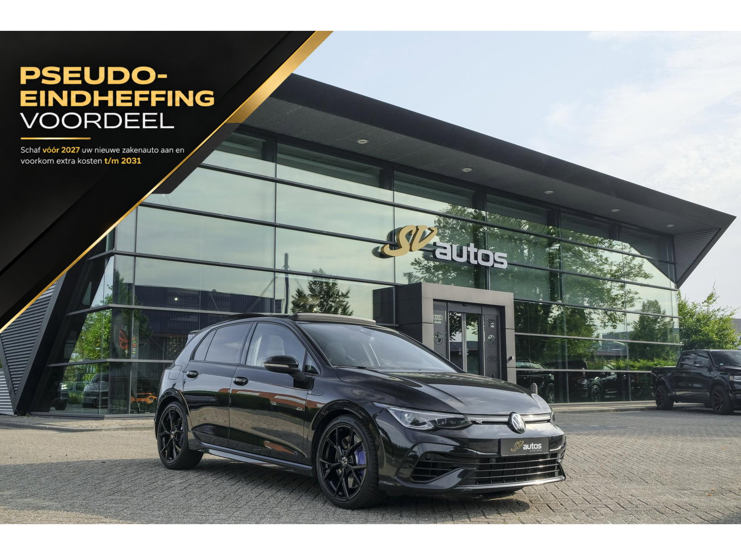 Volkswagen Golf R 2.0 TSI 320pk 8R 4Motion Performance Akrapovic Panoramadak Black edition IQ light DCC Camera
