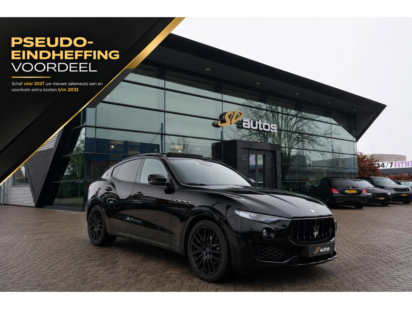 Maserati Levante Gransport 3.0 V6 D 275pk Panoramadak Schaalstoelen VOL!!! Carbon pakket NLauto 21" LMV Stoelkoeling Luchtvering