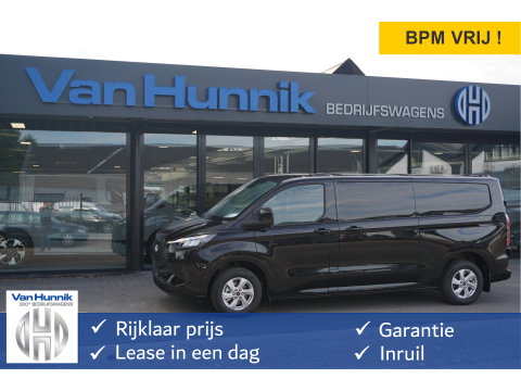 Ford E-Transit Custom 320L 218PK 71KWH AWD Limited Elektrisch AUT BPM VRIJ!! Apple CP/Android A, LED, Trekhaak, 2x Schuifdeur!! NR. EC50