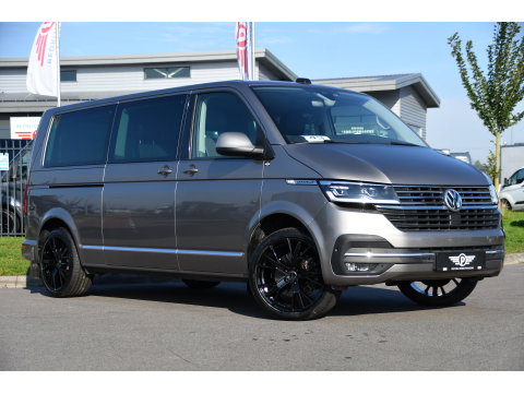 Volkswagen Transporter 2.0 TDI L2H1 30 DC Caravelle Virtual, Adaptieve Cruise, Camera, 2 x Electrische deur, 199pk, LED, Leder, Clima, Stoelverwarming, Carplay, Automaat, Uniek!