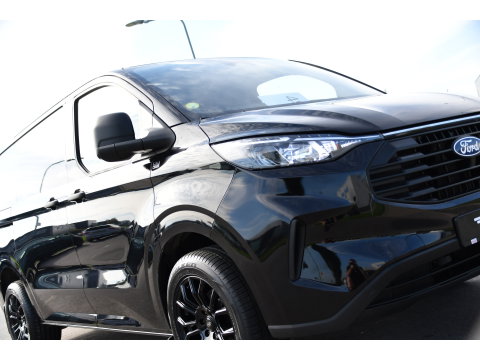Ford Transit Custom 300 2.0 TDCI L1H1 Black Edition Cruise, Camera, Carplay, LED, 136pk, Automaat, NAVI, Airco, Multimedia, Uniek!