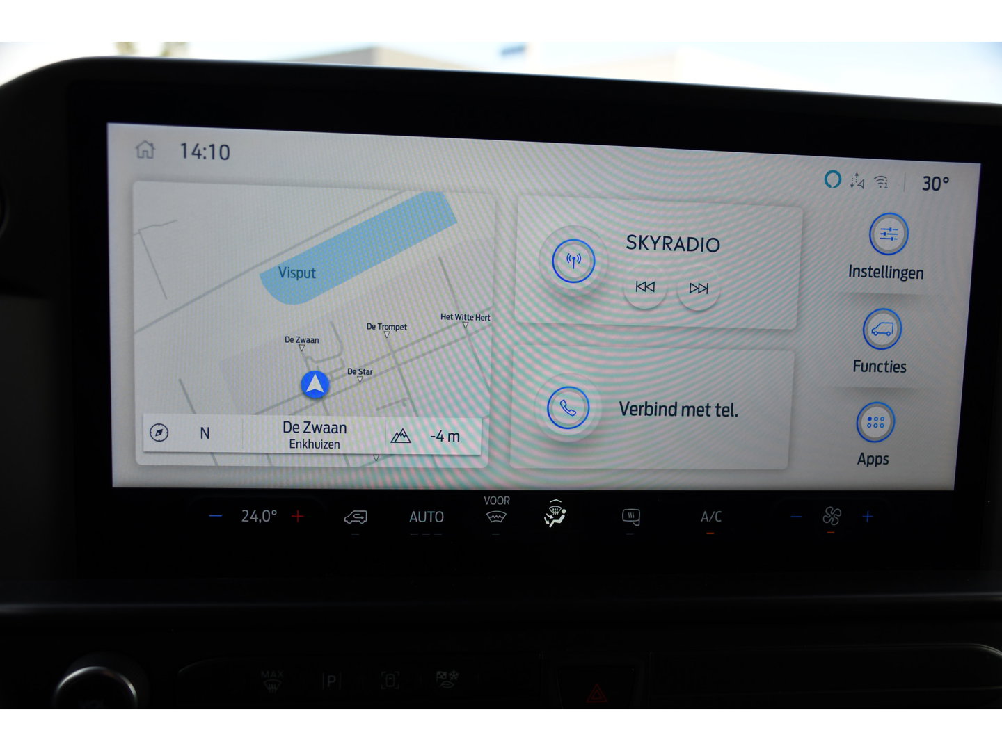 Ford Transit Custom 300 2.0 TDCI L1H1 Black Edition Cruise, Camera, Carplay, LED, 136pk, Automaat, NAVI, Airco, Multimedia, Uniek!