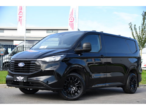 Ford Transit Custom 300 2.0 TDCI L1H1 Black Edition Cruise, Camera, Carplay, LED, 136pk, Automaat, NAVI, Airco, Multimedia, Uniek!