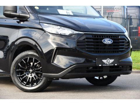 Ford Transit Custom 300 2.0 TDCI L1H1 Black Edition Cruise, Camera, Carplay, LED, 136pk, Automaat, NAVI, Airco, Multimedia, Uniek!