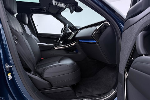 Land Rover Range Rover Sport P460e Dynamic HSE | SV Petrolix Blue | 23 Inch | Meridian Surround | ClearSight | Koelbox | Panoramadak | Trekhaak