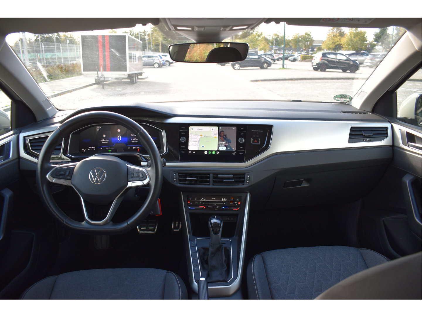 Volkswagen Polo 1.0 TSI Life Move 95 pk Ascot grey | Virtual cockpit | Carplay/Androidauto | DAB | Stoelverwarming | Climate Control | LED | LM-Velgen
