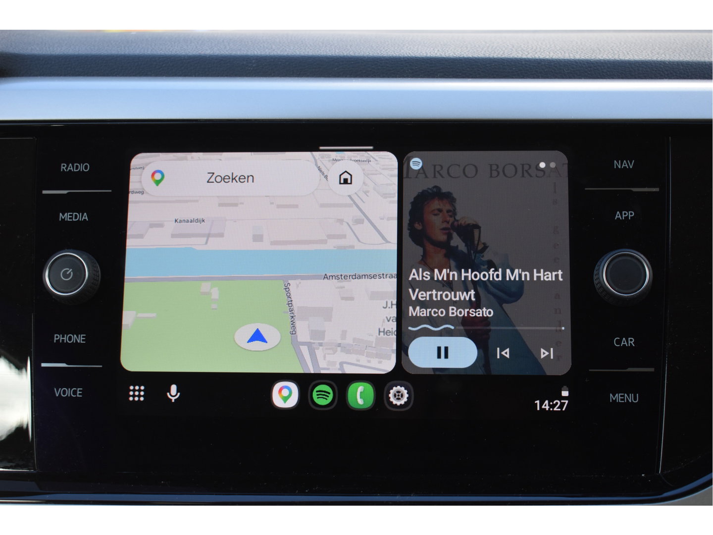 Volkswagen Polo 1.0 TSI Life Move 95 pk Ascot grey | Virtual cockpit | Carplay/Androidauto | DAB | Stoelverwarming | Climate Control | LED | LM-Velgen