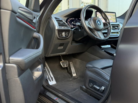 BMW X3 xDrive30e High Ex M-Sport LCI|Leer|Memory|Cam|Uniek: Individual Frozen Deep Grey|