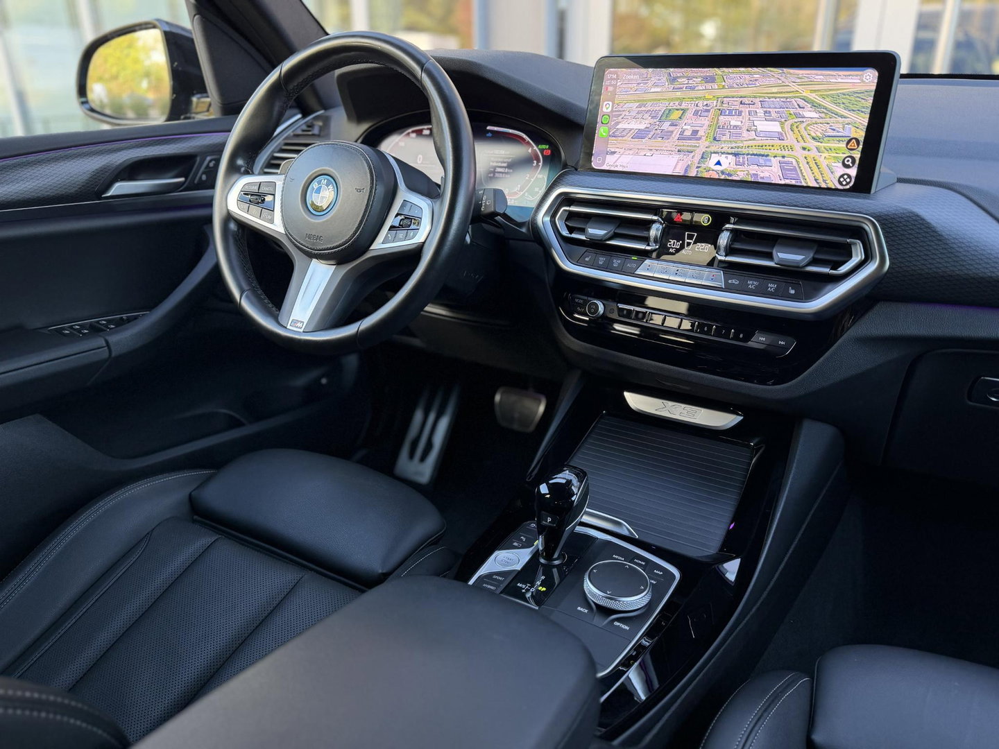 BMW X3 xDrive30e High Ex M-Sport LCI|Leer|Memory|Cam|Uniek: Individual Frozen Deep Grey|