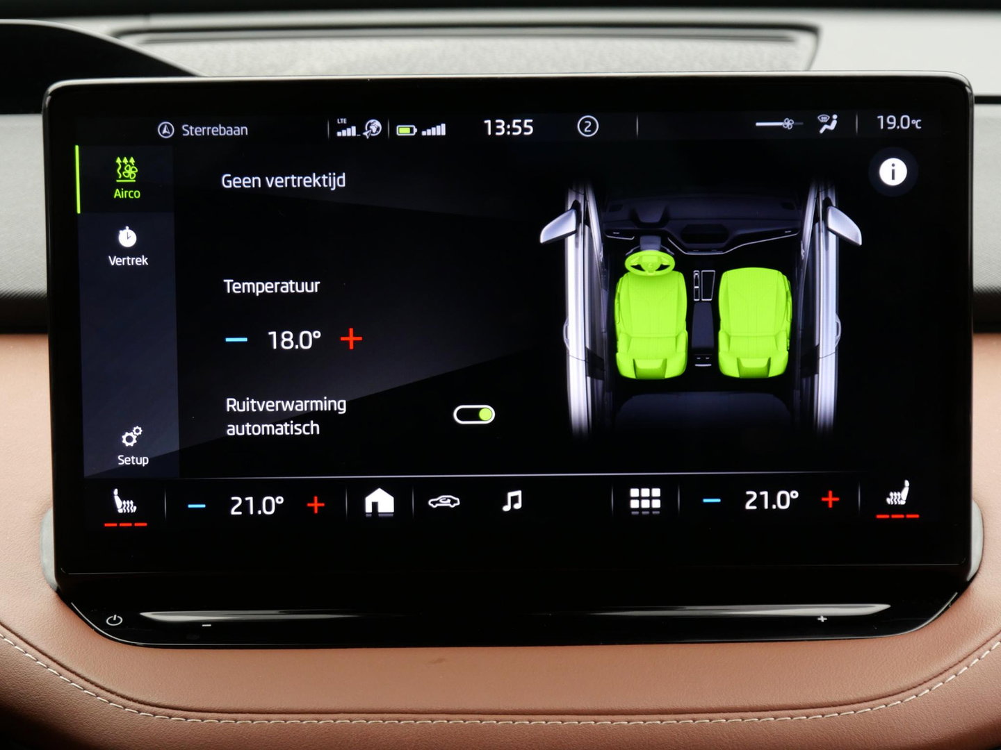 Škoda Enyaq iV 80/ WARMTEPOMP/ LEER/ ADAPTIVE/ TREKHAAK/ HEAD-UP/ SIDE ASSIST/ SOH 95%