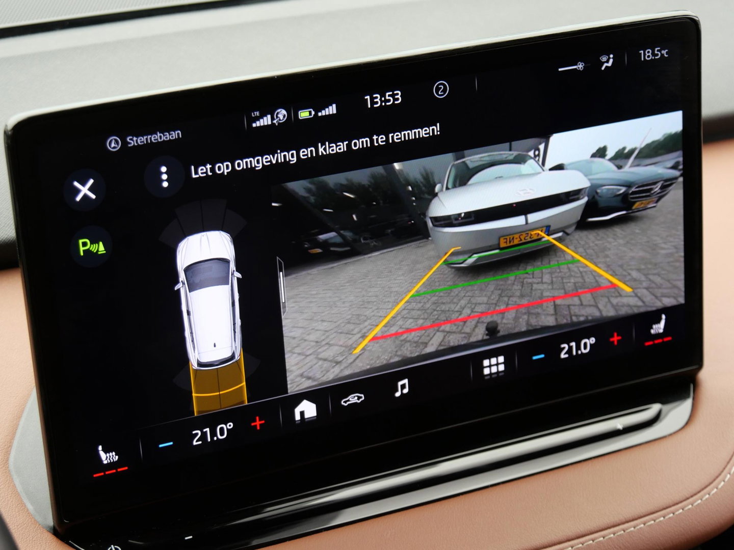 Škoda Enyaq iV 80/ WARMTEPOMP/ LEER/ ADAPTIVE/ TREKHAAK/ HEAD-UP/ SIDE ASSIST/ SOH 95%
