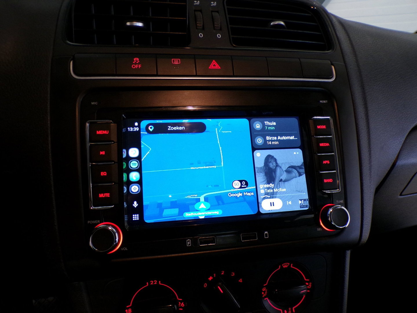 Volkswagen Polo 1.2-12V "Origineel NL!" Apple-carplay "Nieuwe ketting" 1e eigenaar! Android-Auto Airco Bluetooth 16"Velgen 4Season