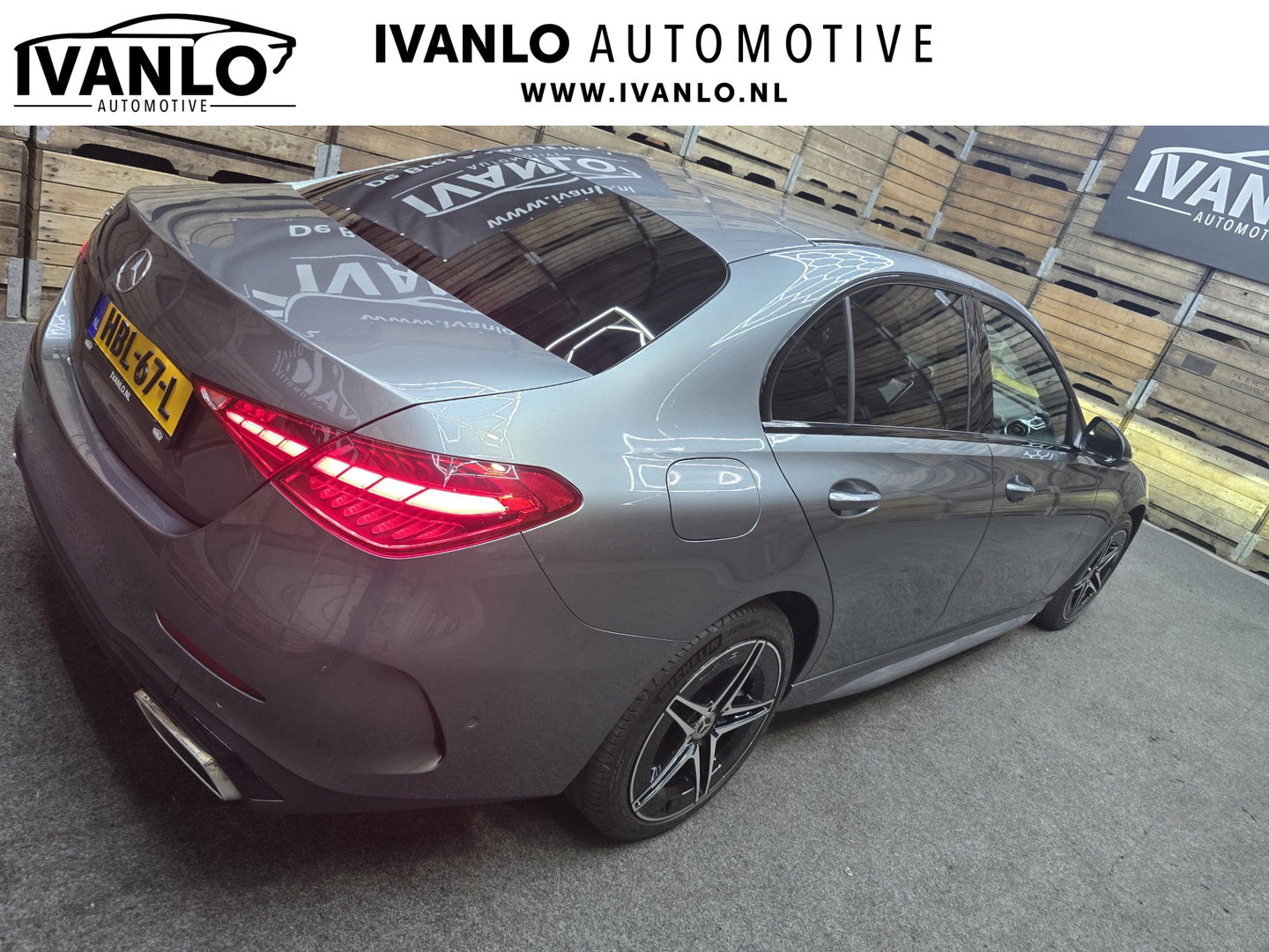 Mercedes-Benz C-Klasse 300 e AMG Line PHEV Leder LED Camera Sfeer Navi Trekhaak LM
