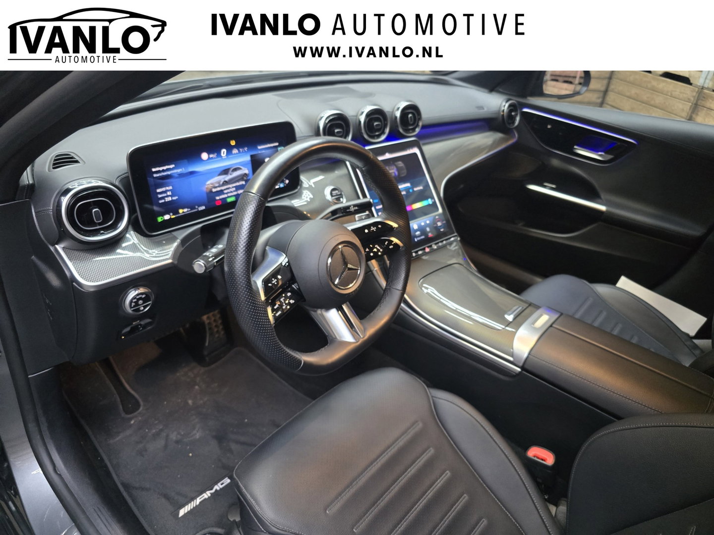 Mercedes-Benz C-Klasse 300 e AMG Line PHEV Leder LED Camera Sfeer Navi Trekhaak LM