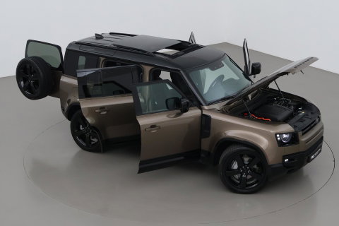 Land Rover Defender 110 P300e X-Dynamic HSE | 6-Persoons | Meridian Surround | ClearSight | Head-Up | Massage+Ventilatie | 22 Inch