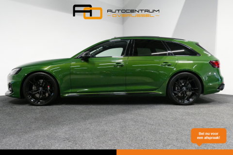 Audi RS4 A4 Avant 2.9 TFSI quattro / RS-Sportuitlaat / Panoramdak / Elektr. verstelbare voorstoelen (links met memory) / HUD / B&O / RS Comfort Pack / Dynamica Pack / Audi Exclusive interieur / Massage stoelen / Matrix LED / Rondomzichtcamera / Apple Carplay - And