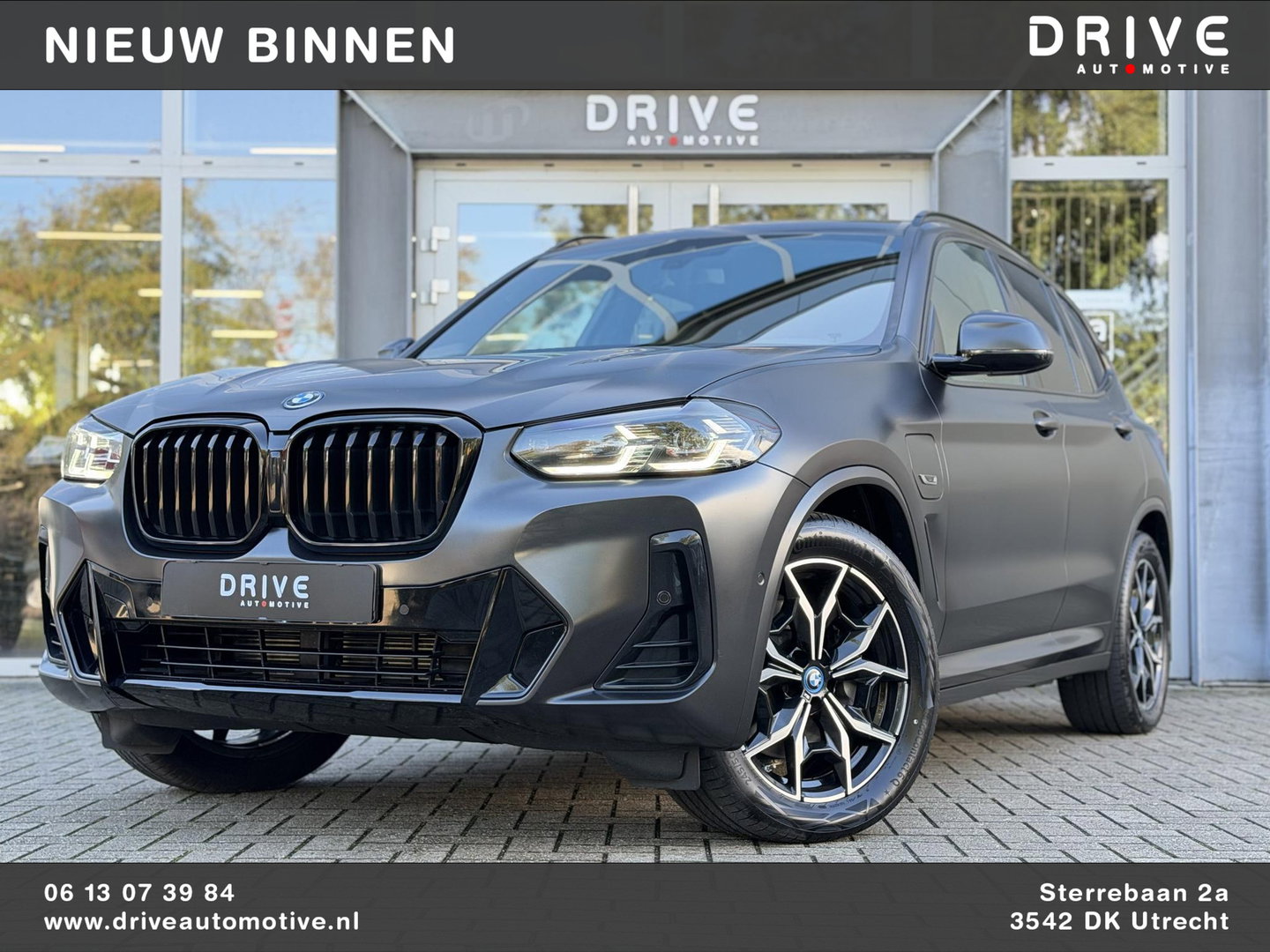 BMW X3 xDrive30e High Ex M-Sport LCI|Leer|Memory|Cam|Uniek: Individual Frozen Deep Grey|