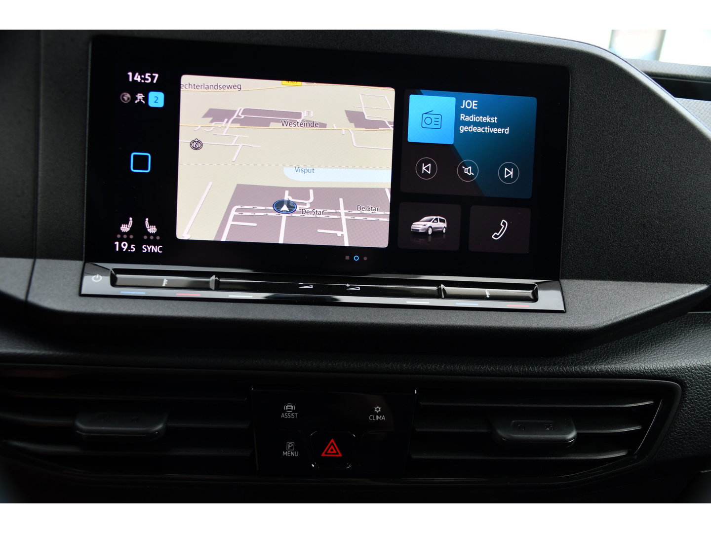Volkswagen Caddy Cargo Maxi 2.0 TDI Exclusive Virtual, Adaptieve Cruise, Carplay, Stoelverwarming, 122pk, LED, 2 x Schuifdeur, NAVI, Sensoren, Automaat, Uniek!