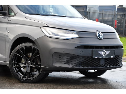 Volkswagen Caddy Cargo Maxi 2.0 TDI Exclusive Virtual, Adaptieve Cruise, Carplay, Stoelverwarming, 122pk, LED, 2 x Schuifdeur, NAVI, Sensoren, Automaat, Uniek!