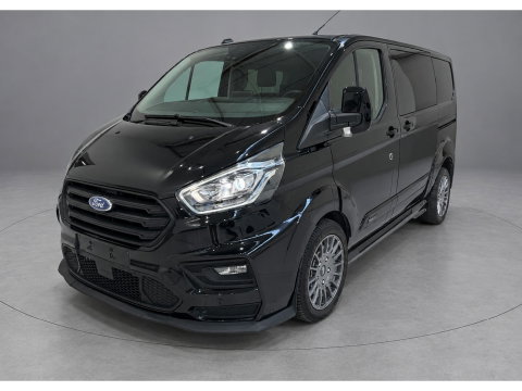 Ford Transit Custom 320 2.0 TDCI L1H1 DC MS-RT Black Edition Adaptieve Cruise, Camera, Carplay, 170pk, 2 x Schuifdeur, Automaat, LED, Stoelverwarming, Leder, Uniek!