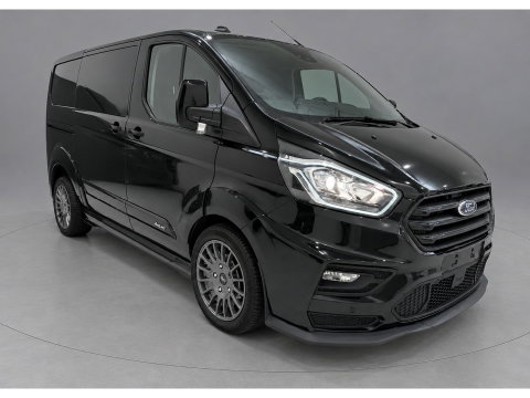 Ford Transit Custom 320 2.0 TDCI L1H1 DC MS-RT Black Edition Adaptieve Cruise, Camera, Carplay, 170pk, 2 x Schuifdeur, Automaat, LED, Stoelverwarming, Leder, Uniek!