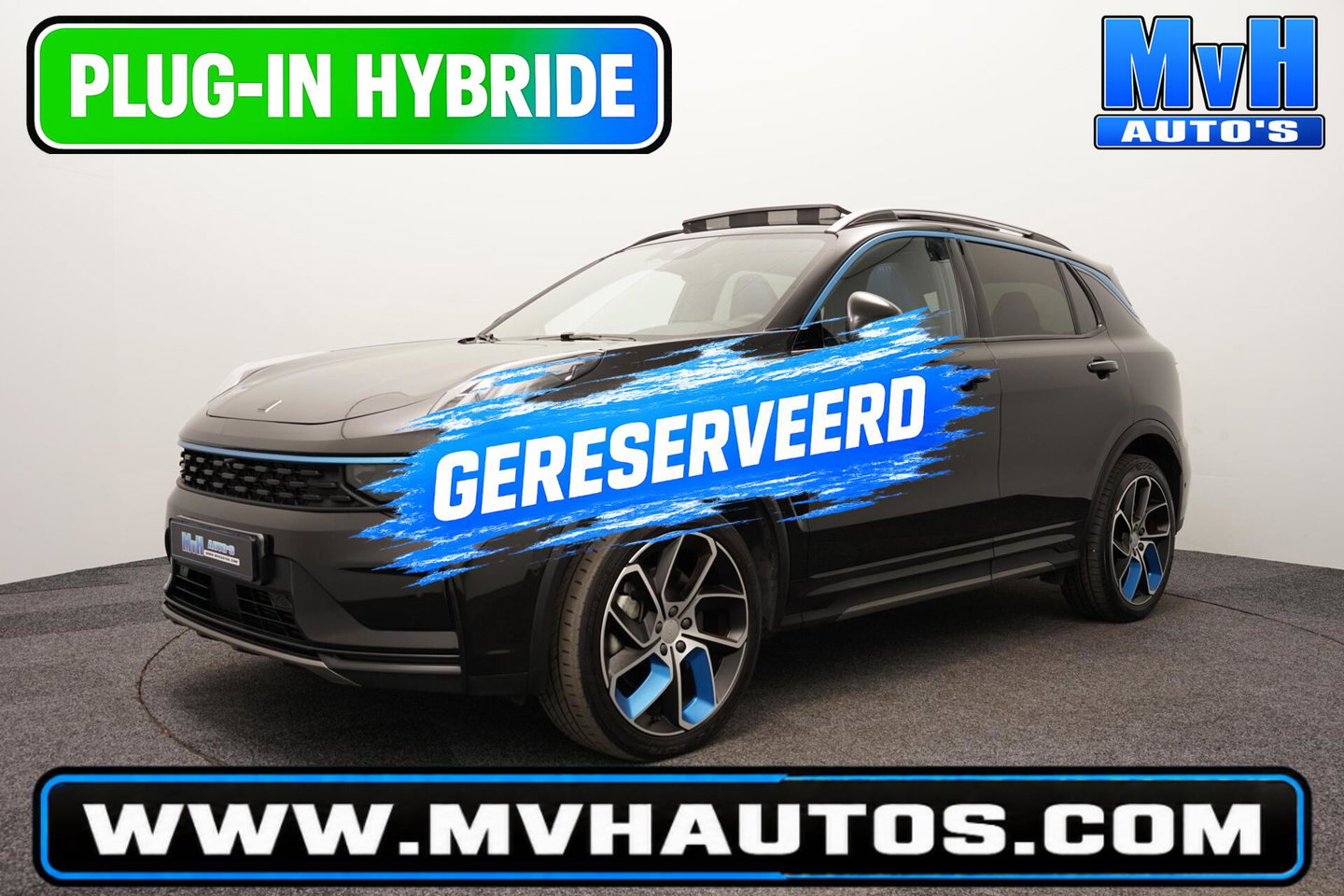 Lynk & Co 01 1.5 PHEV|ZWARTE.HEMEL|SOH95%|360ºCAM|PANO|262PK