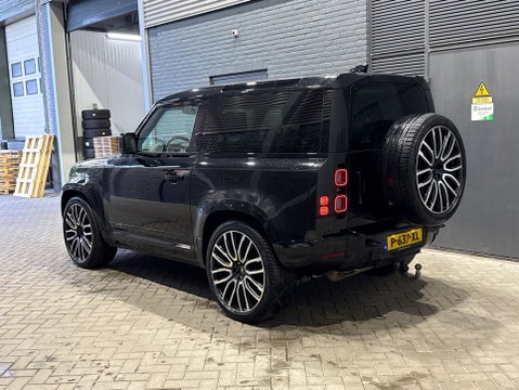 Land Rover Defender 90 D300 X | BTW | 23 Inch | Canvas Vouwdak | ClearSight | Trekhaak | Head-Up | Koelbox | Meridian Surround