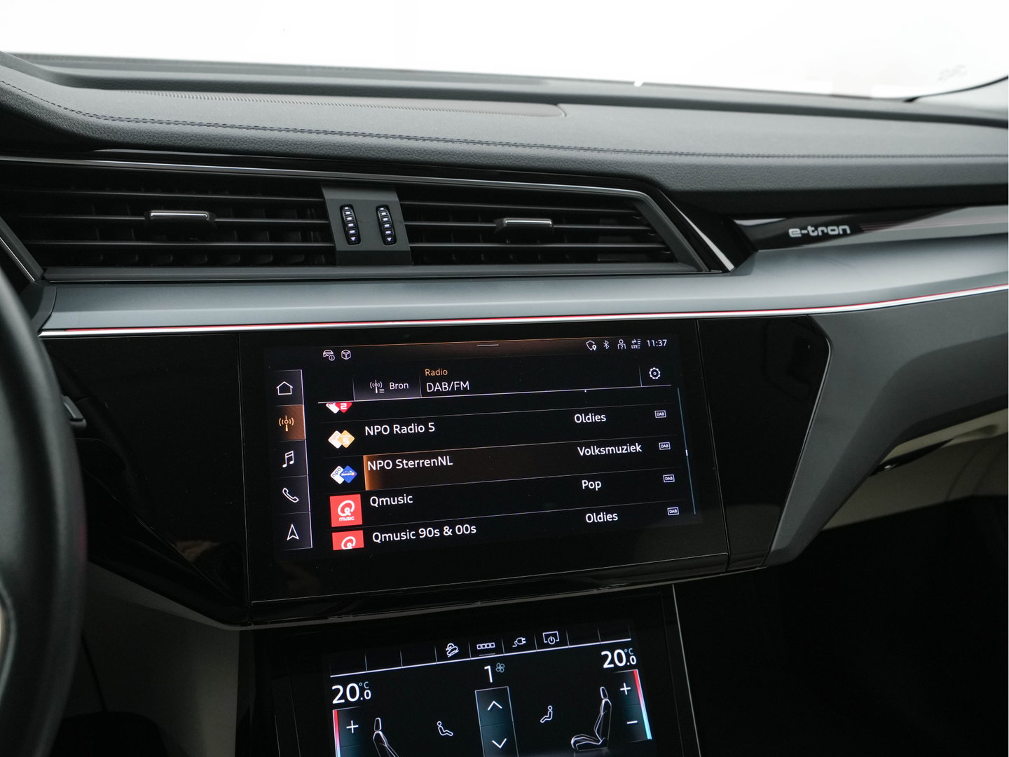 Audi Q8 e-tron 50 quattro Advanced Edition 95 kWh [3-Fase-22kW] {SoH-99%} (INCL-BTW)  Aut. *LEATHER | FULL-LED | MEMORY-PACK | ADAPTIVE-CRUISE | CAMERA | PRIVACY-GLASS | DIGI-COCKPIT | SHIFTPADDLES | DAB | AMBIENTLIGHT | TOWBAR | 20''ALU*