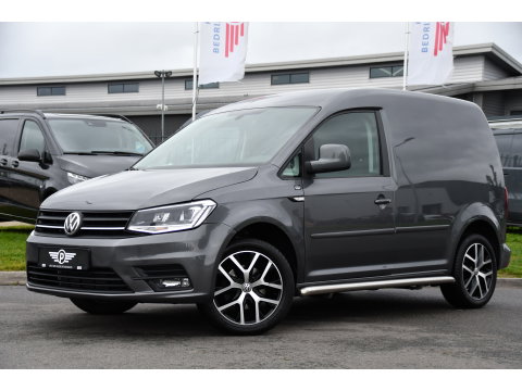 Volkswagen Caddy 2.0 TDI L1H1 BMT Highline Adaptieve Cruise, Carplay, LED, Clima, Stoelverwarming, 150pk, Automaat, Leder, Uniek!
