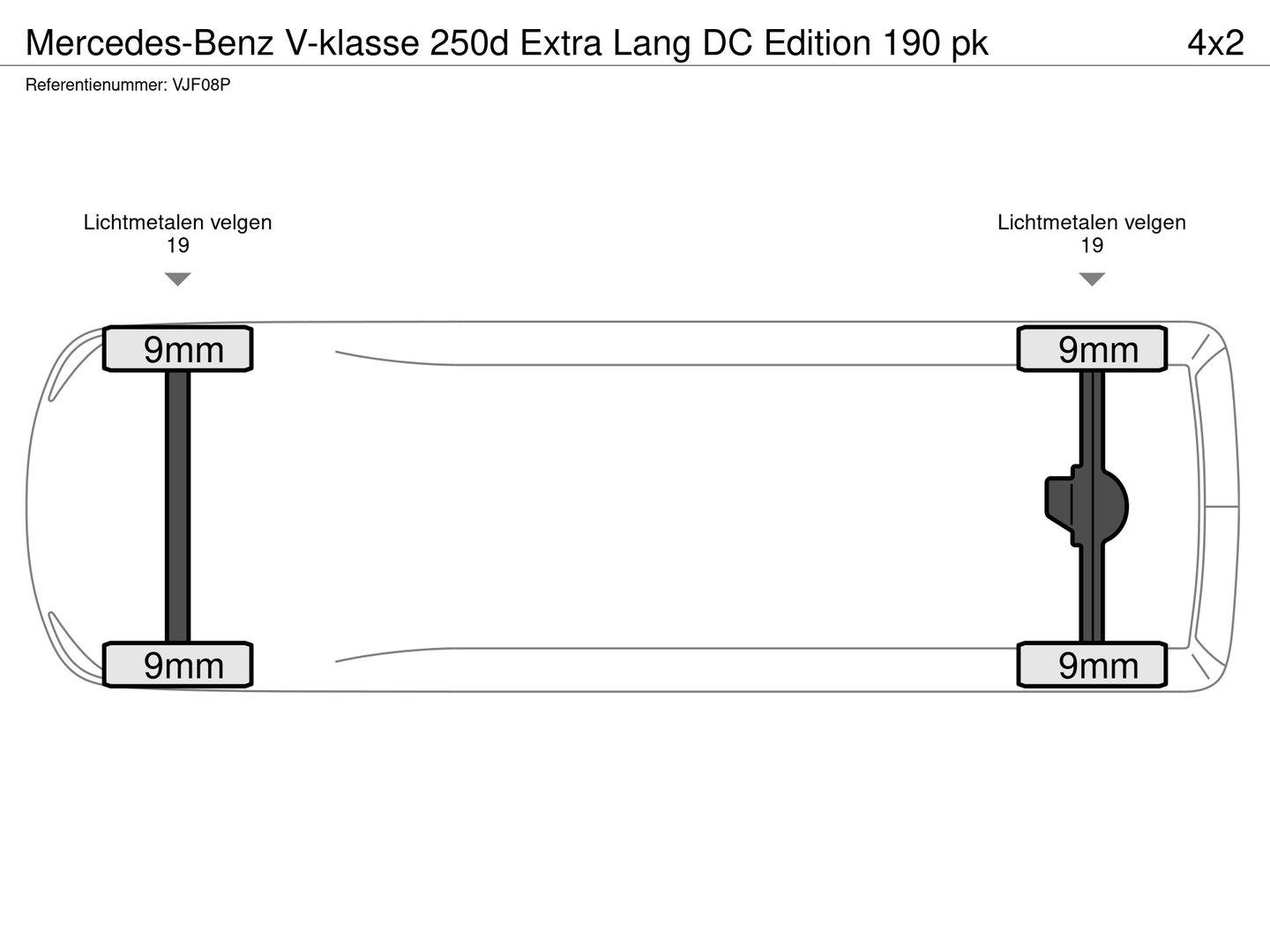 Mercedes-Benz V-Klasse 250d Extra Lang DC Edition 190 pk