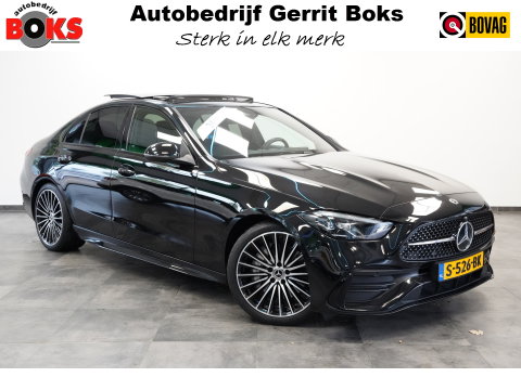 Mercedes-Benz C-Klasse 200 Launch Edition AMG Line Panoramadak Advance Sound Trekhaak Sfeerverlichting Trekhaak NAP!