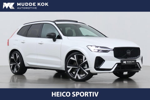 Volvo XC60 T6 Ultra Black Edition | HEICO | 22 Inch | Bowers&Wilkins | Luchtvering | Trekhaak | 360° Camera | Stoelventilatie