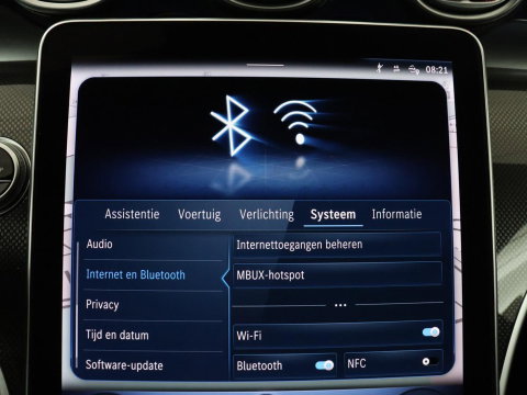 Mercedes-Benz C-Klasse Estate 300 e AMG Line | SOH 98,0% | Panoramadak | Leder | Memory | Stoelverwarming | Cruise control | 360 Camera | Sfeerverlichting | Carplay