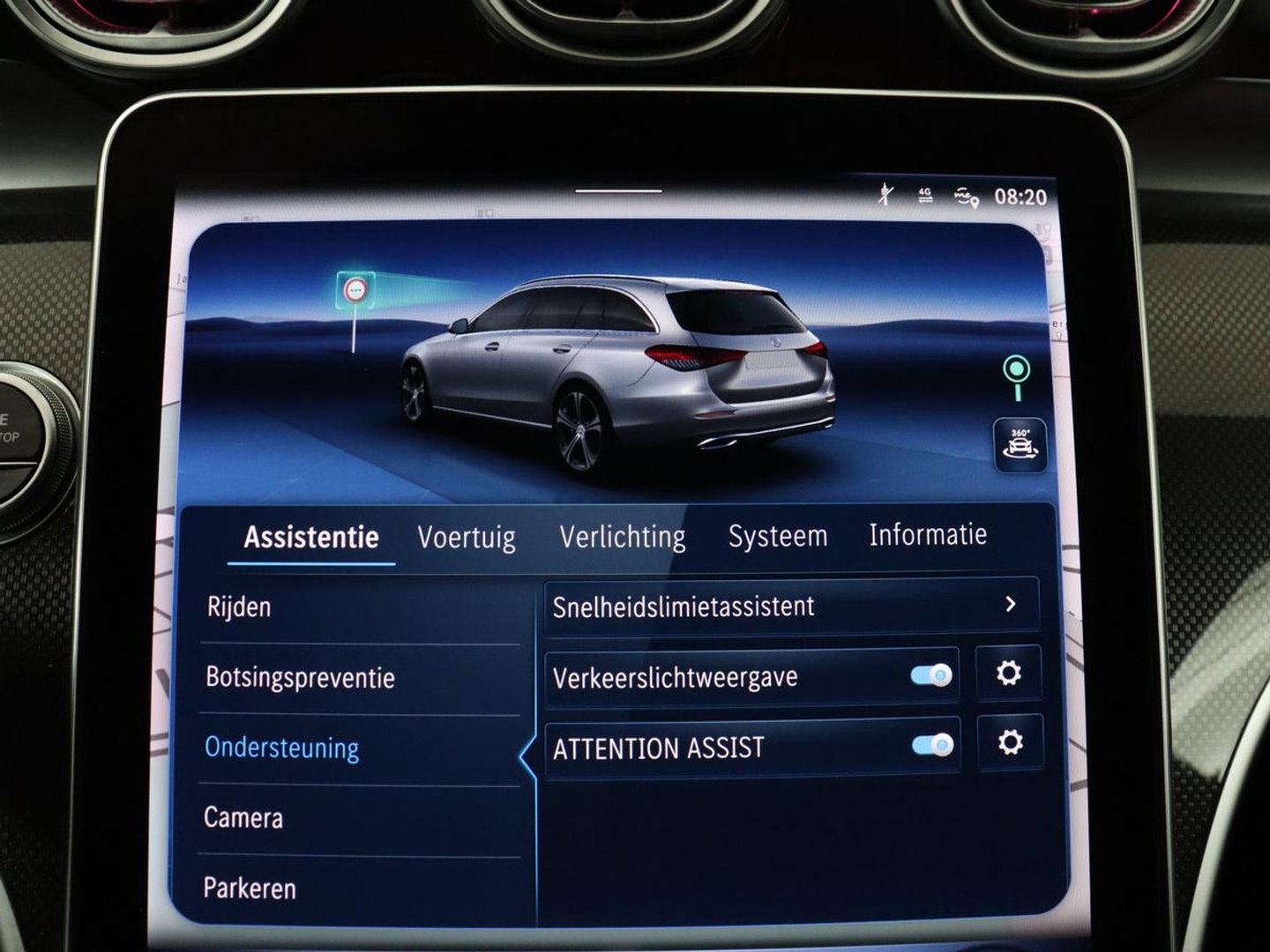 Mercedes-Benz C-Klasse Estate 300 e AMG Line | SOH 98,0% | Panoramadak | Leder | Memory | Stoelverwarming | Cruise control | 360 Camera | Sfeerverlichting | Carplay