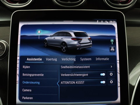 Mercedes-Benz C-Klasse Estate 300 e AMG Line | SOH 98,0% | Panoramadak | Leder | Memory | Stoelverwarming | Cruise control | 360 Camera | Sfeerverlichting | Carplay