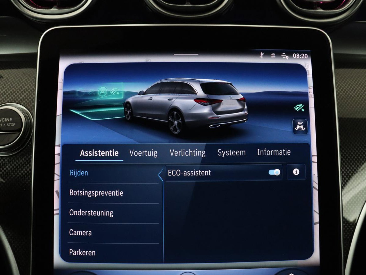 Mercedes-Benz C-Klasse Estate 300 e AMG Line | SOH 98,0% | Panoramadak | Leder | Memory | Stoelverwarming | Cruise control | 360 Camera | Sfeerverlichting | Carplay