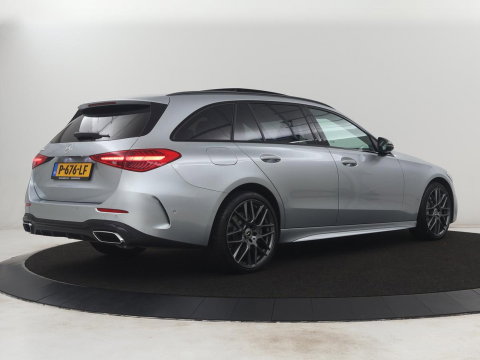Mercedes-Benz C-Klasse Estate 300 e AMG Line | SOH 98,0% | Panoramadak | Leder | Memory | Stoelverwarming | Cruise control | 360 Camera | Sfeerverlichting | Carplay