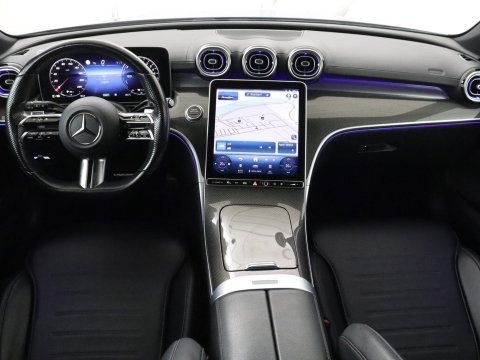 Mercedes-Benz C-Klasse Estate 300 e AMG Line | SOH 98,0% | Panoramadak | Leder | Memory | Stoelverwarming | Cruise control | 360 Camera | Sfeerverlichting | Carplay
