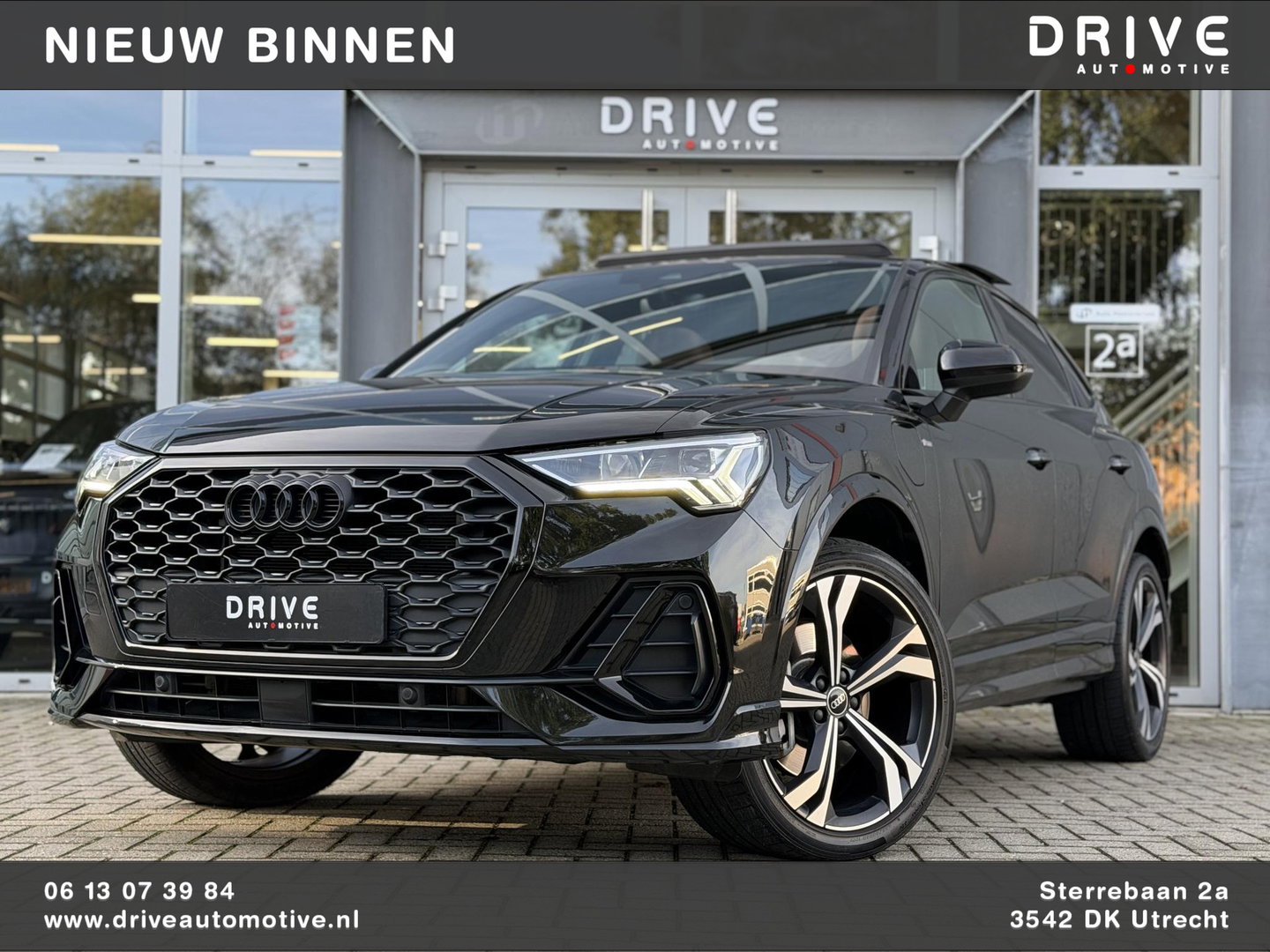 Audi Q3 Sportback 45 TFSI e S-Line |Pano|Leer|Memory|Sfeer|20"|Trekhaak|Optiek Zwart Plus