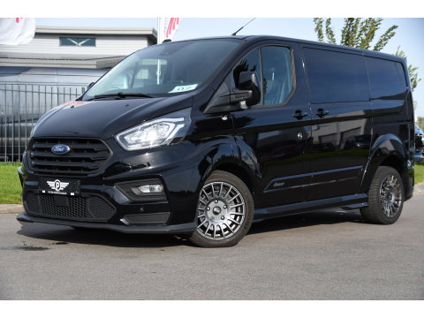 Ford Transit Custom 320 2.0 TDCI L1H1 DC MS-RT Black Edition Adaptieve Cruise, Camera, Carplay, 170pk, 2 x Schuifdeur, Automaat, LED, Stoelverwarming, Leder, Uniek!