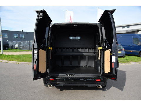 Ford Transit Custom 320 2.0 TDCI L1H1 DC MS-RT Black Edition Adaptieve Cruise, Camera, Carplay, 170pk, 2 x Schuifdeur, Automaat, LED, Stoelverwarming, Leder, Uniek!