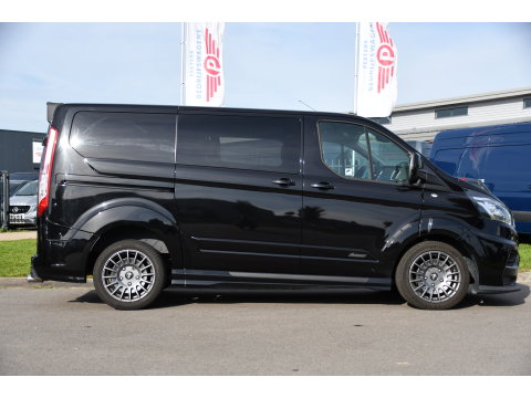 Ford Transit Custom 320 2.0 TDCI L1H1 DC MS-RT Black Edition Adaptieve Cruise, Camera, Carplay, 170pk, 2 x Schuifdeur, Automaat, LED, Stoelverwarming, Leder, Uniek!