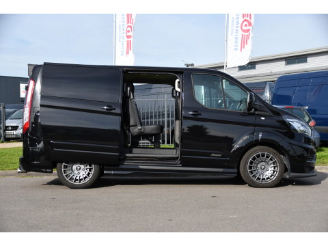 Ford Transit Custom 320 2.0 TDCI L1H1 DC MS-RT Black Edition Adaptieve Cruise, Camera, Carplay, 170pk, 2 x Schuifdeur, Automaat, LED, Stoelverwarming, Leder, Uniek!