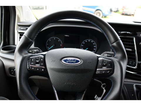 Ford Transit Custom 320 2.0 TDCI L1H1 DC MS-RT Black Edition Adaptieve Cruise, Camera, Carplay, 170pk, 2 x Schuifdeur, Automaat, LED, Stoelverwarming, Leder, Uniek!