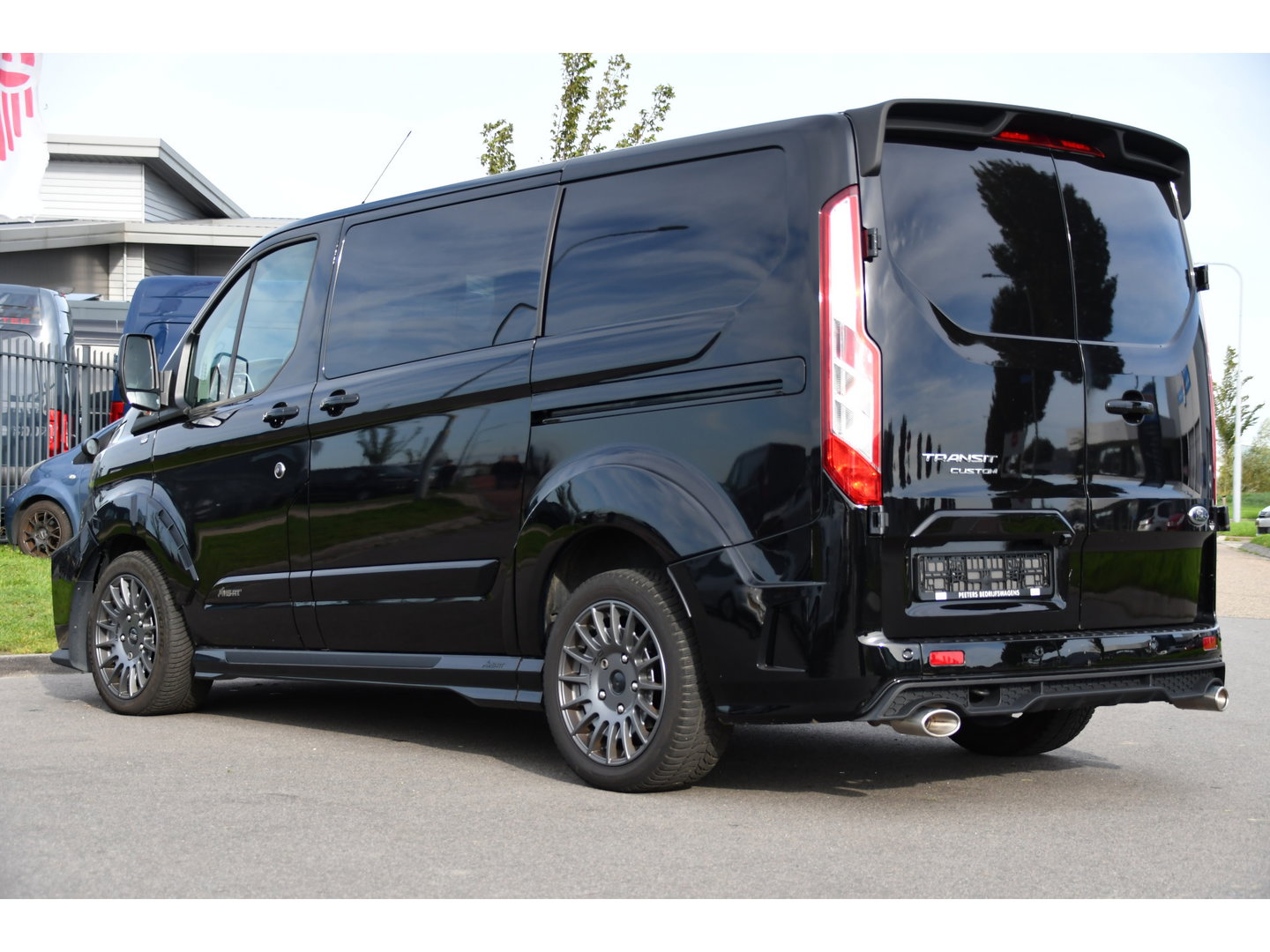 Ford Transit Custom 320 2.0 TDCI L1H1 DC MS-RT Black Edition Adaptieve Cruise, Camera, Carplay, 170pk, 2 x Schuifdeur, Automaat, LED, Stoelverwarming, Leder, Uniek!