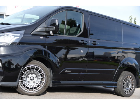 Ford Transit Custom 320 2.0 TDCI L1H1 DC MS-RT Black Edition Adaptieve Cruise, Camera, Carplay, 170pk, 2 x Schuifdeur, Automaat, LED, Stoelverwarming, Leder, Uniek!
