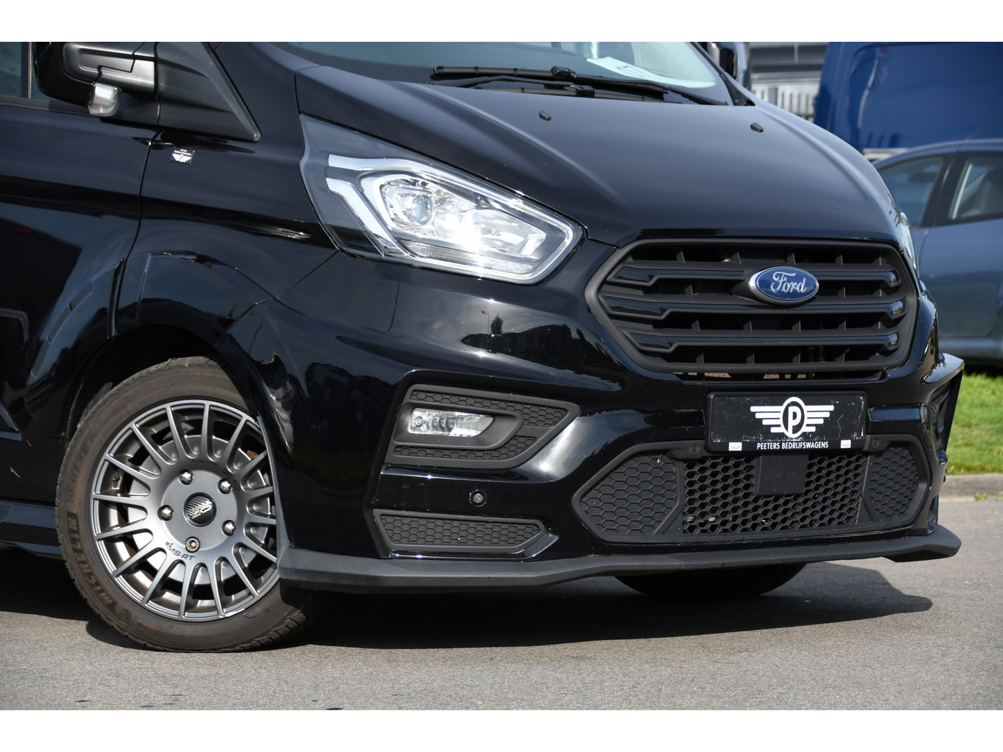 Ford Transit Custom 320 2.0 TDCI L1H1 DC MS-RT Black Edition Adaptieve Cruise, Camera, Carplay, 170pk, 2 x Schuifdeur, Automaat, LED, Stoelverwarming, Leder, Uniek!