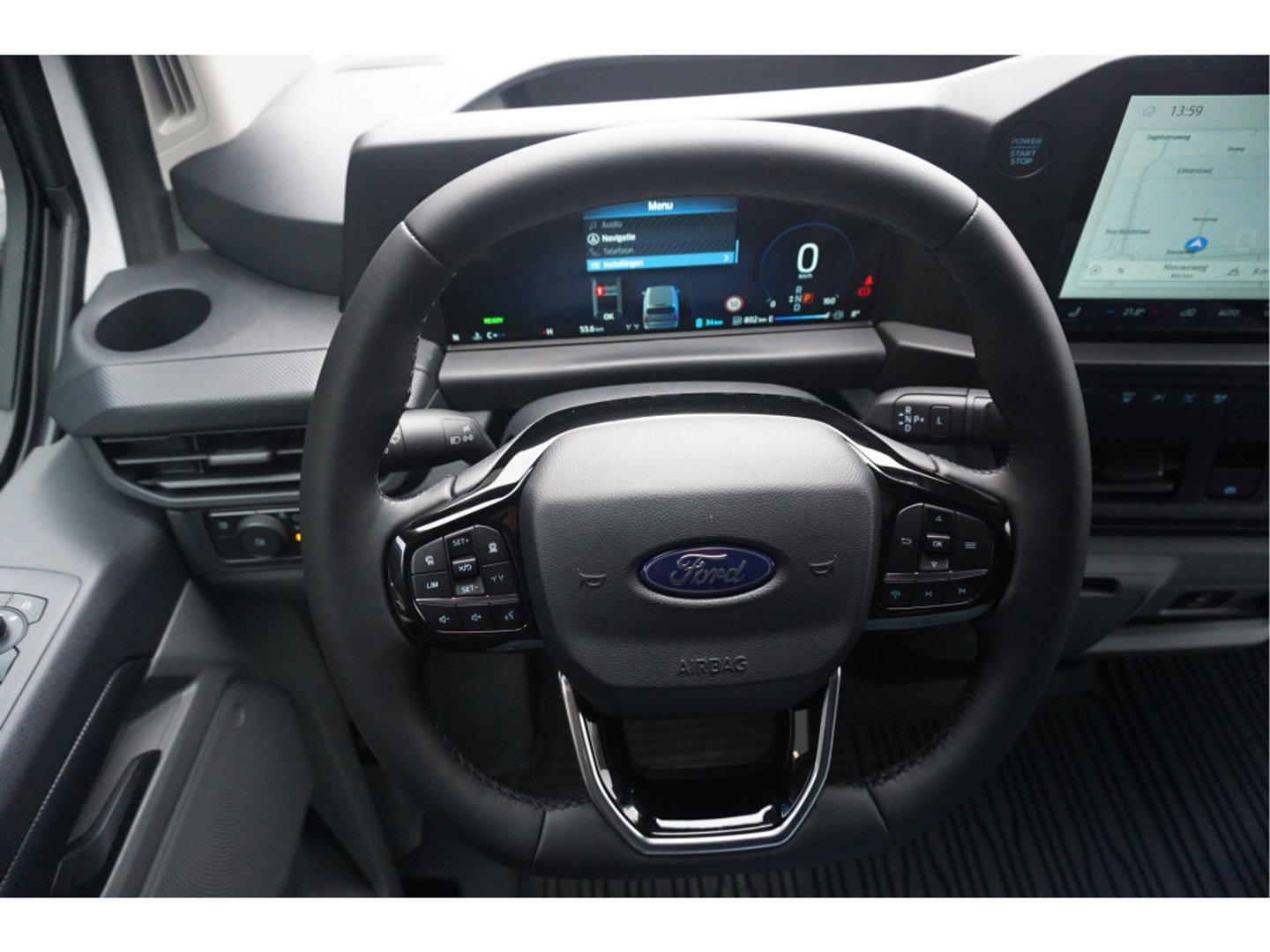 Ford Transit Custom 340L 218PK 71KWH Limited Elektrisch AUT BPM VRIJ!! Navi, ACC, 360° Cam, 17" LM!! NR. EC29